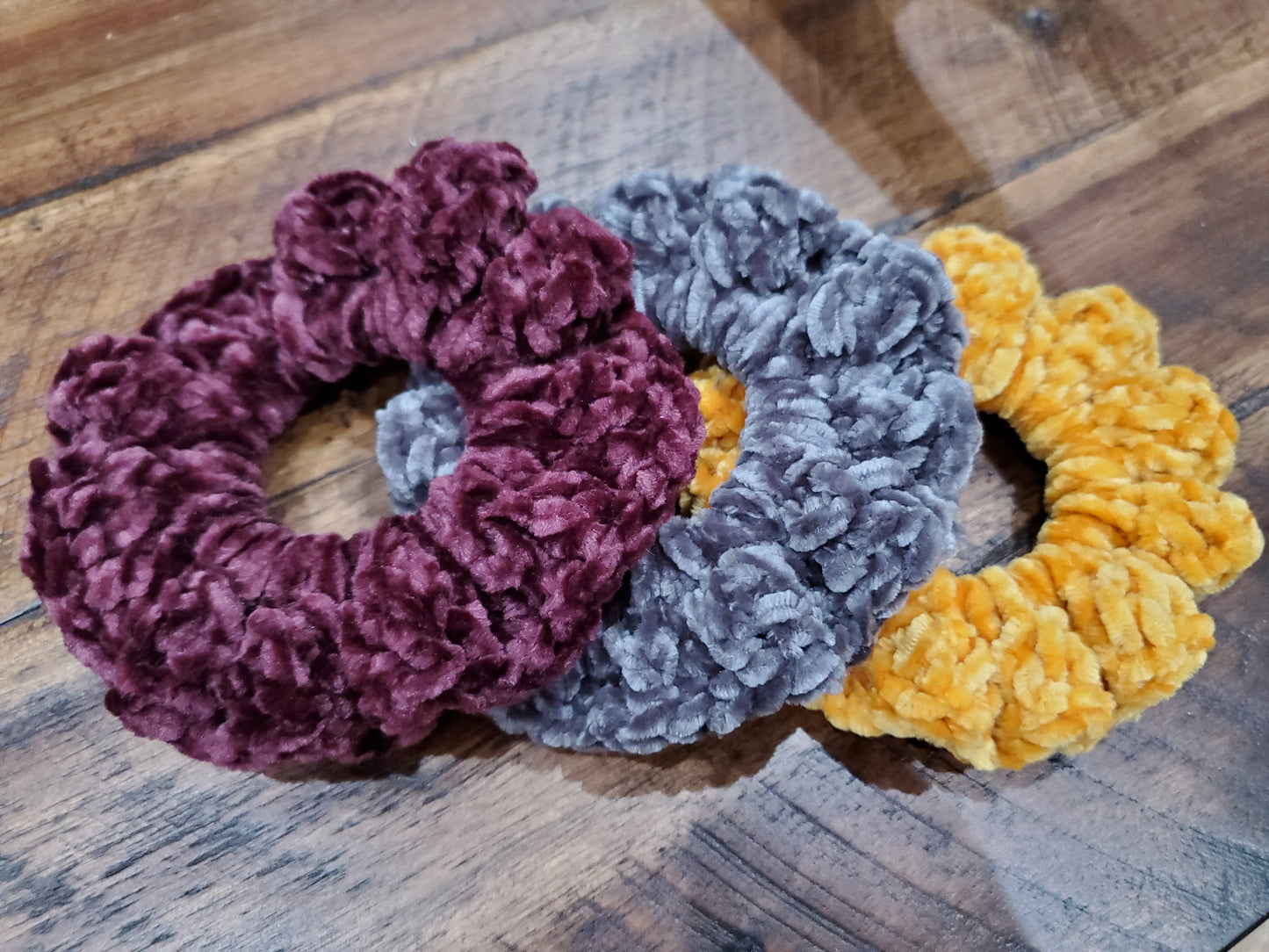 Scrunchies - Handcrafted - Hand Crocheted
