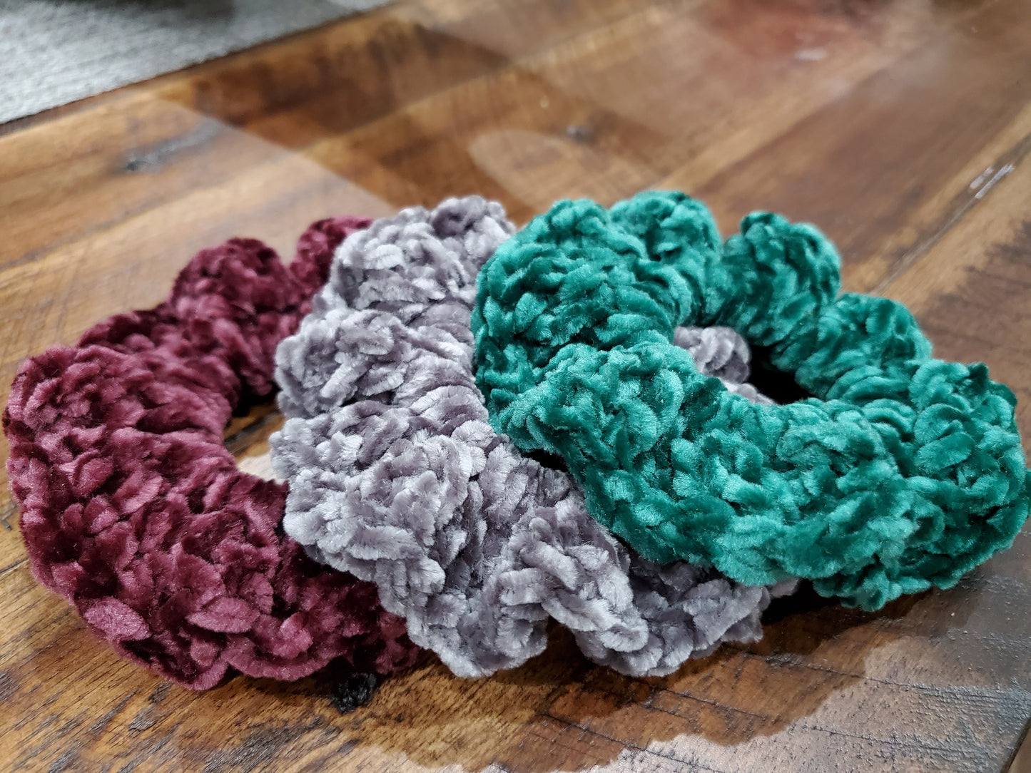 Scrunchies - Handcrafted - Hand Crocheted