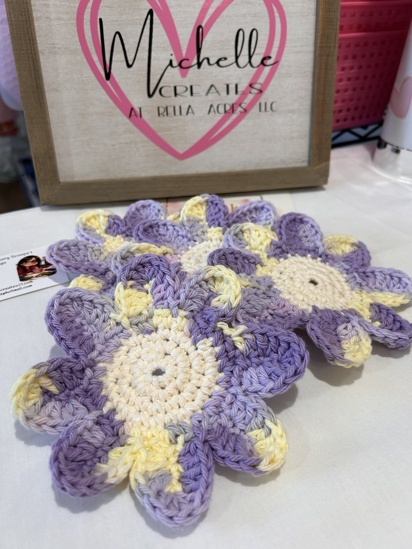 Daisy Coasters (set of 4)