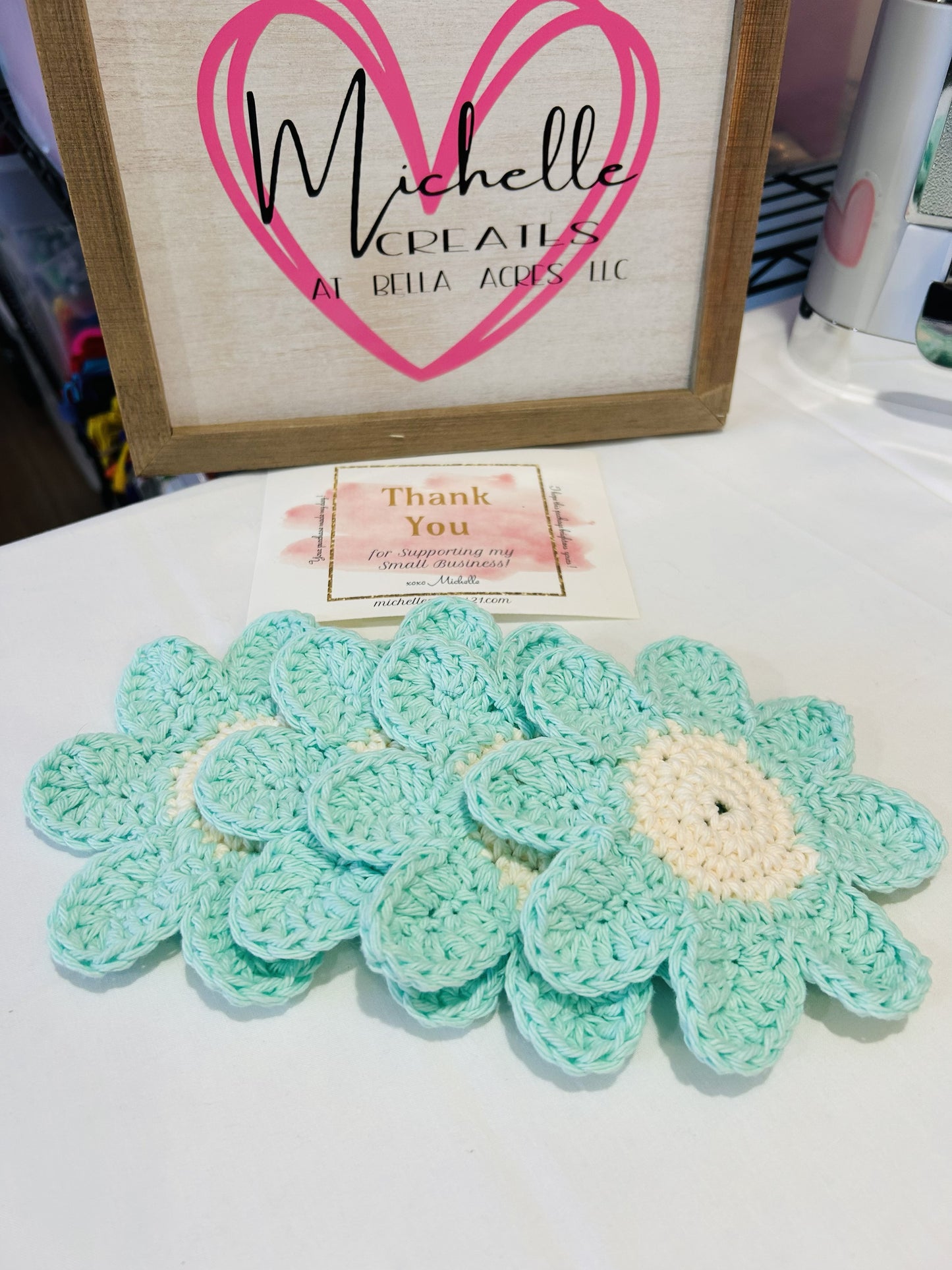Daisy Coasters (set of 4)
