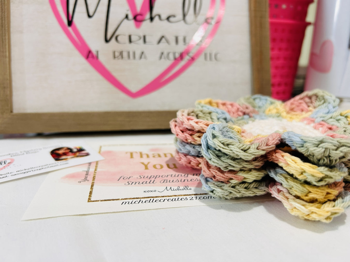 Daisy Coasters (set of 4)