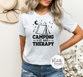 Camping is my Therapy T-shirt - Adult