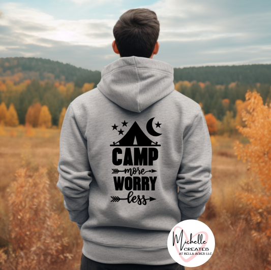 Camp more Worry less Hoodie - Adult