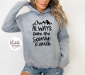 Always Take the Scenic Route Hoodie - Adult
