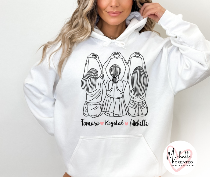 Best friends Hoodie - Adult