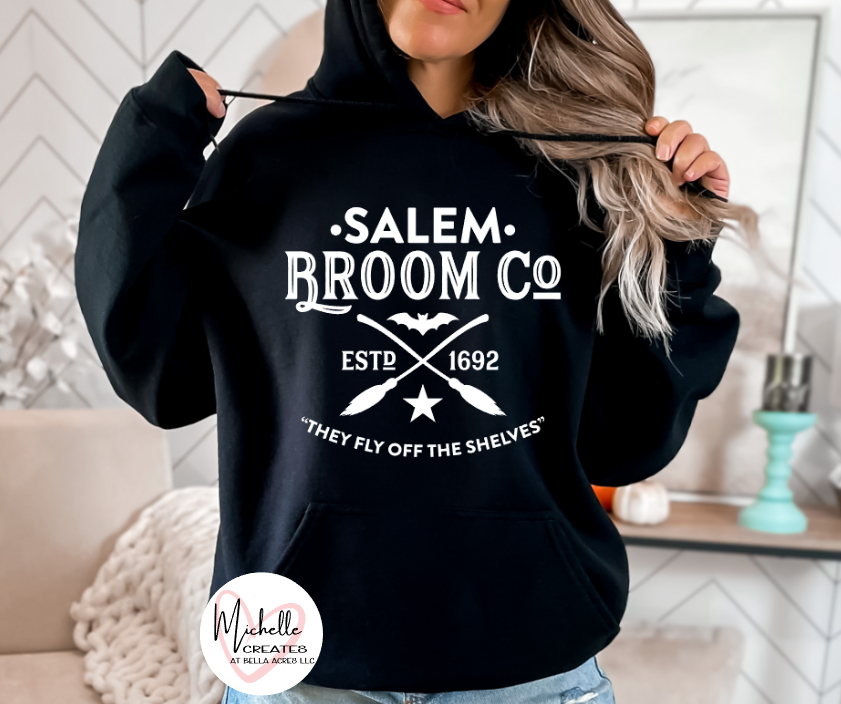 Salem Broom Company they fly off the shelves Hoodie - Adult